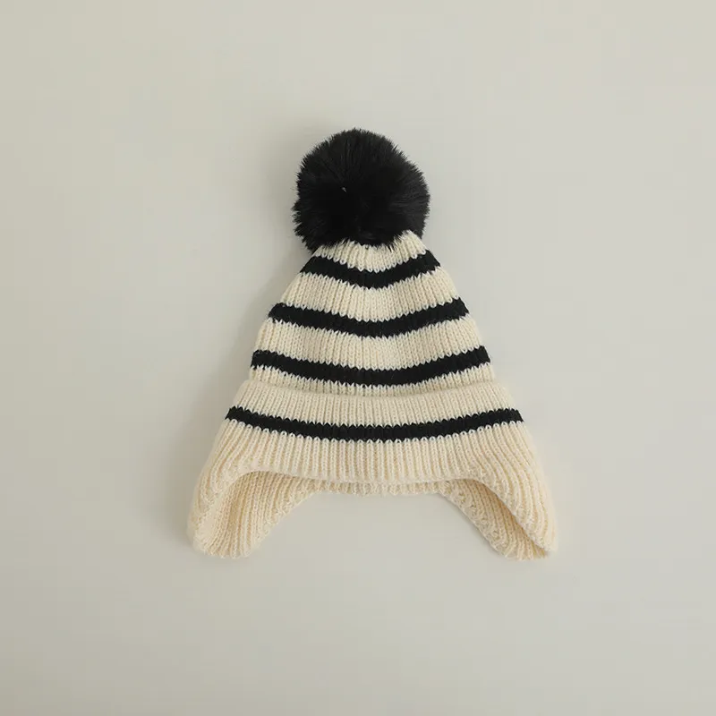 Winter Baby Beanie Cap Cartoon Bear Ear Protection Knitted Hat for Toddler Boys Girls Cute Korean Warm Kids Crochet Hats Gorros - Image 18