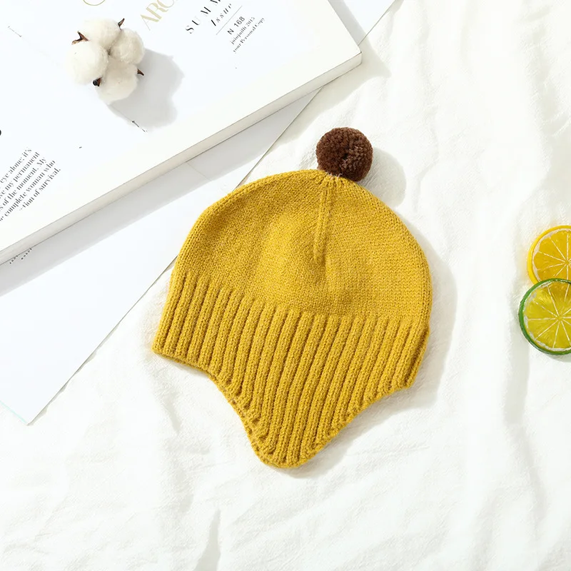 Winter Baby Beanie Cap Cartoon Bear Ear Protection Knitted Hat for Toddler Boys Girls Cute Korean Warm Kids Crochet Hats Gorros - Image 19