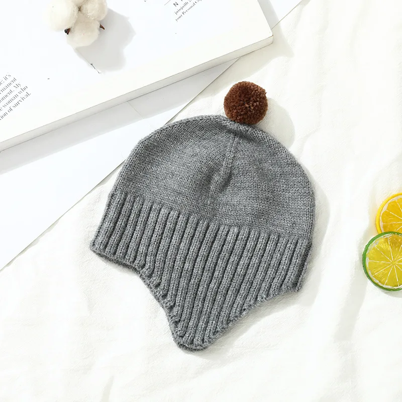 Winter Baby Beanie Cap Cartoon Bear Ear Protection Knitted Hat for Toddler Boys Girls Cute Korean Warm Kids Crochet Hats Gorros - Image 22