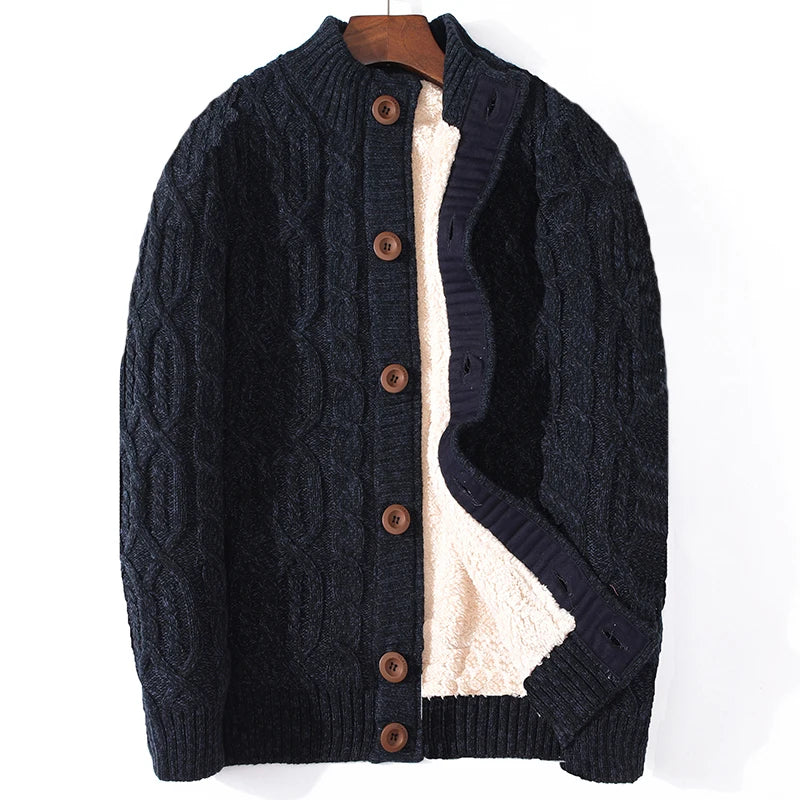 Winter Cardigan Male Thicken Warm Wool Cashmere Winter Coats Sweater Men Clothing 2020 New Outwear Size 4XL 5XL 6XL 7XL - Image 9