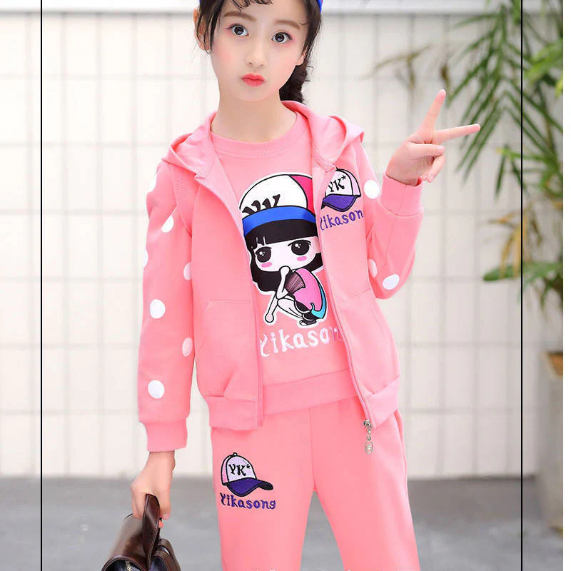 Winter Children Clothing Sets for Girls Floral Baby Girl Clothes Cotton Kids Tracksuit Sweatshirt+Pants Christma Costume Outfit - Image 11
