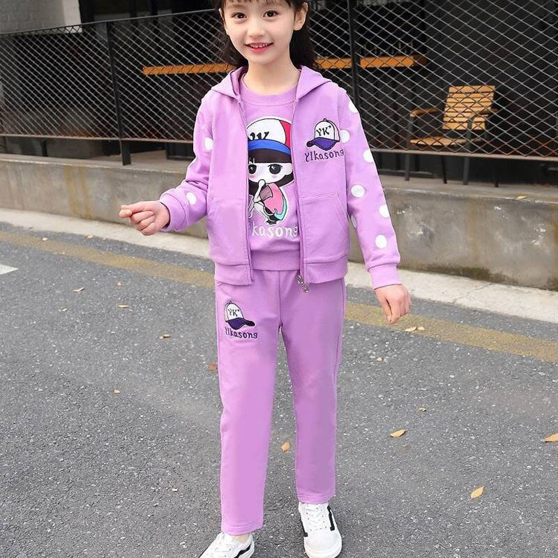 Winter Children Clothing Sets for Girls Floral Baby Girl Clothes Cotton Kids Tracksuit Sweatshirt+Pants Christma Costume Outfit - Image 13