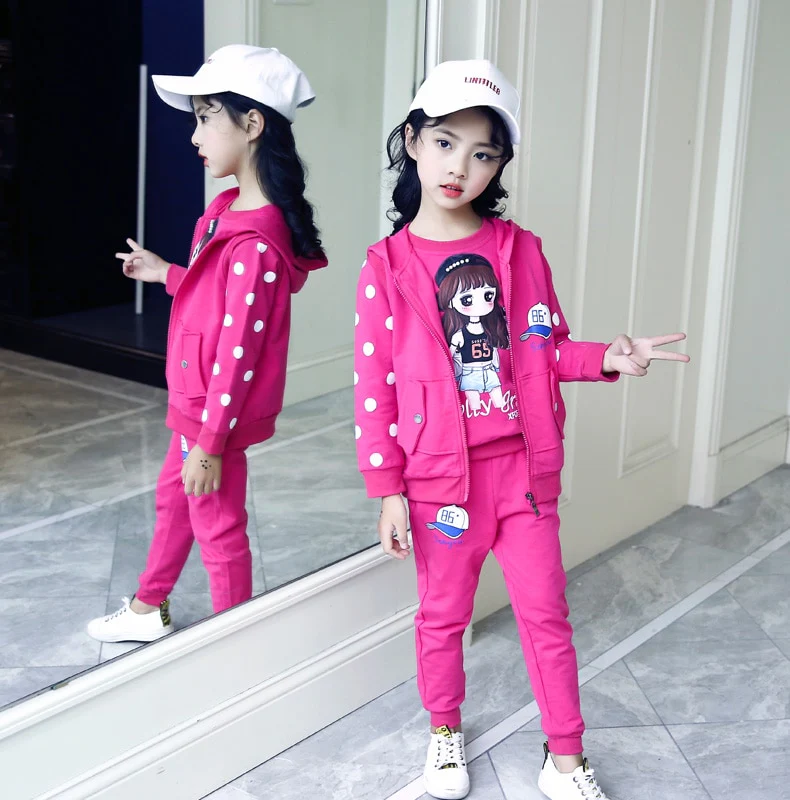 Winter Children Clothing Sets for Girls Floral Baby Girl Clothes Cotton Kids Tracksuit Sweatshirt+Pants Christma Costume Outfit - Image 15