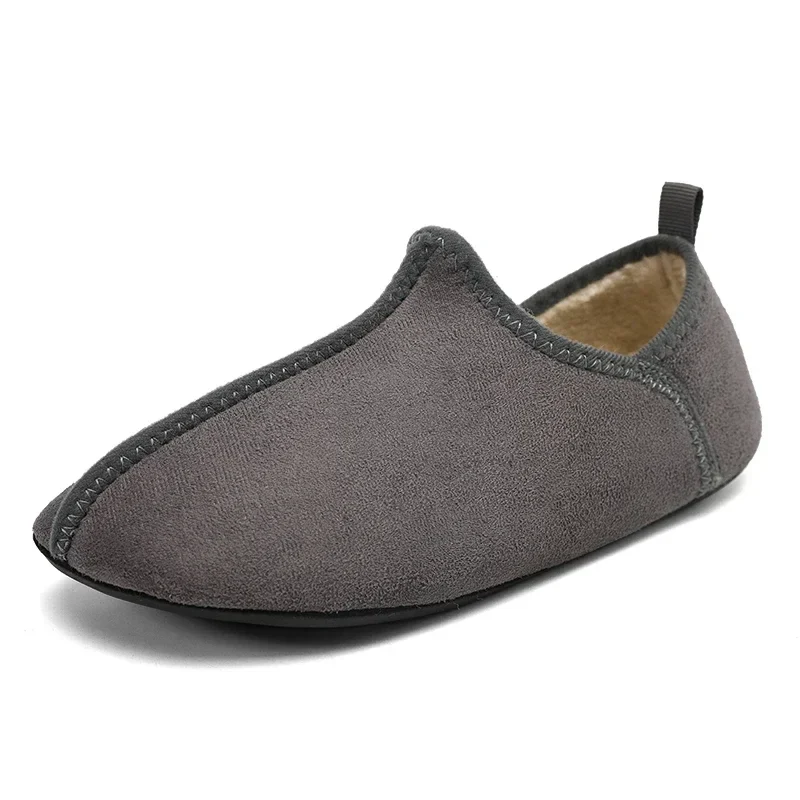 Winter Cotton Shoes Men Warm Slip on Lightweight Slippers Women Plush Bedroom Home Cotton Loafers Unisex Winter Warm Shoes - Image 7