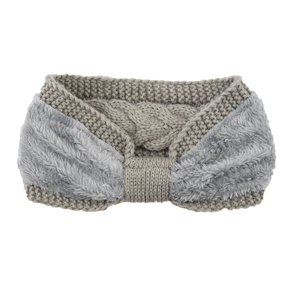 Winter Knitted Headbands for Women Warm Woolen Knitting Ear Warmer Cross Knot Turban Headwear Girls Hair Band Hair Accessories - Image 2