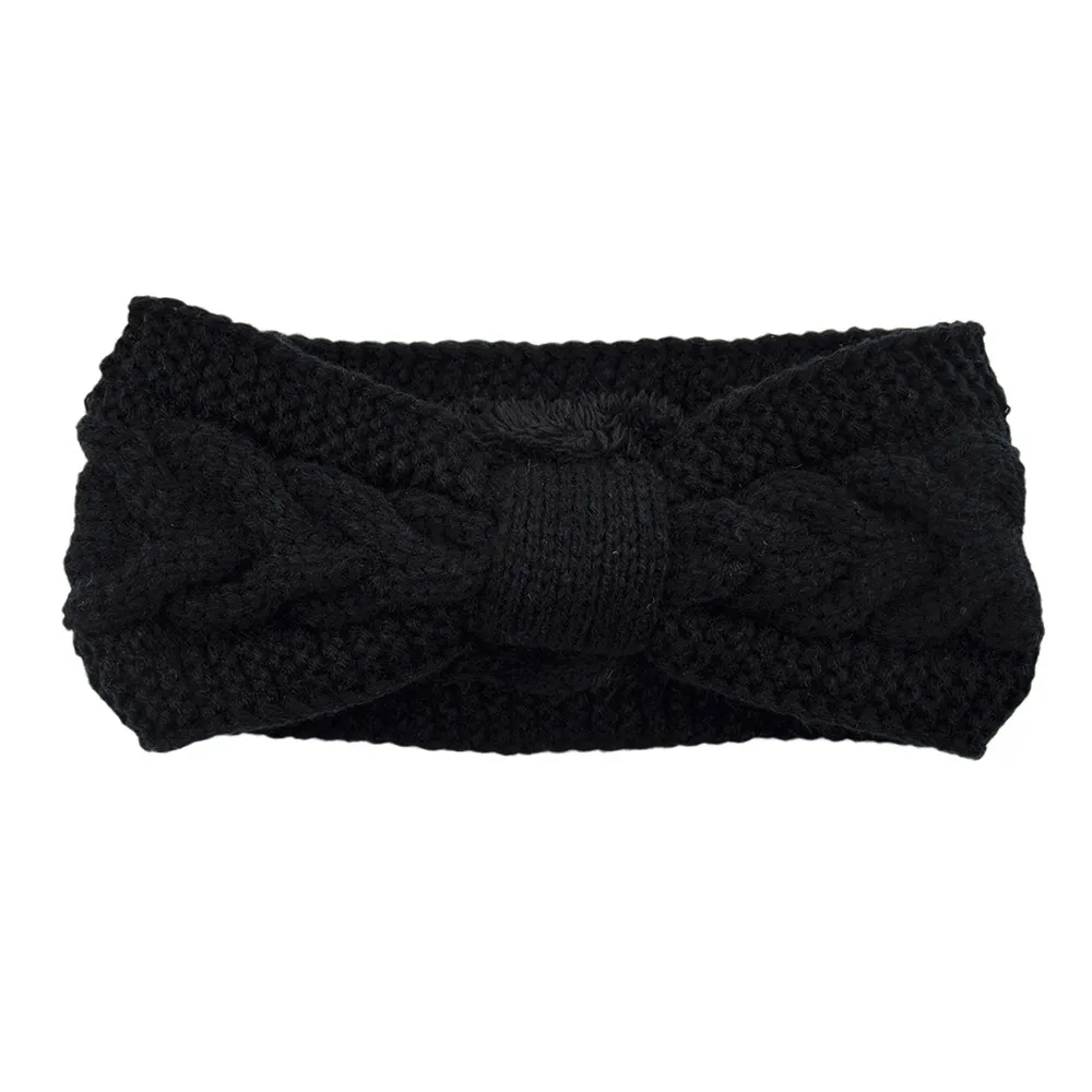 Winter Knitted Headbands for Women Warm Woolen Knitting Ear Warmer Cross Knot Turban Headwear Girls Hair Band Hair Accessories - Image 7