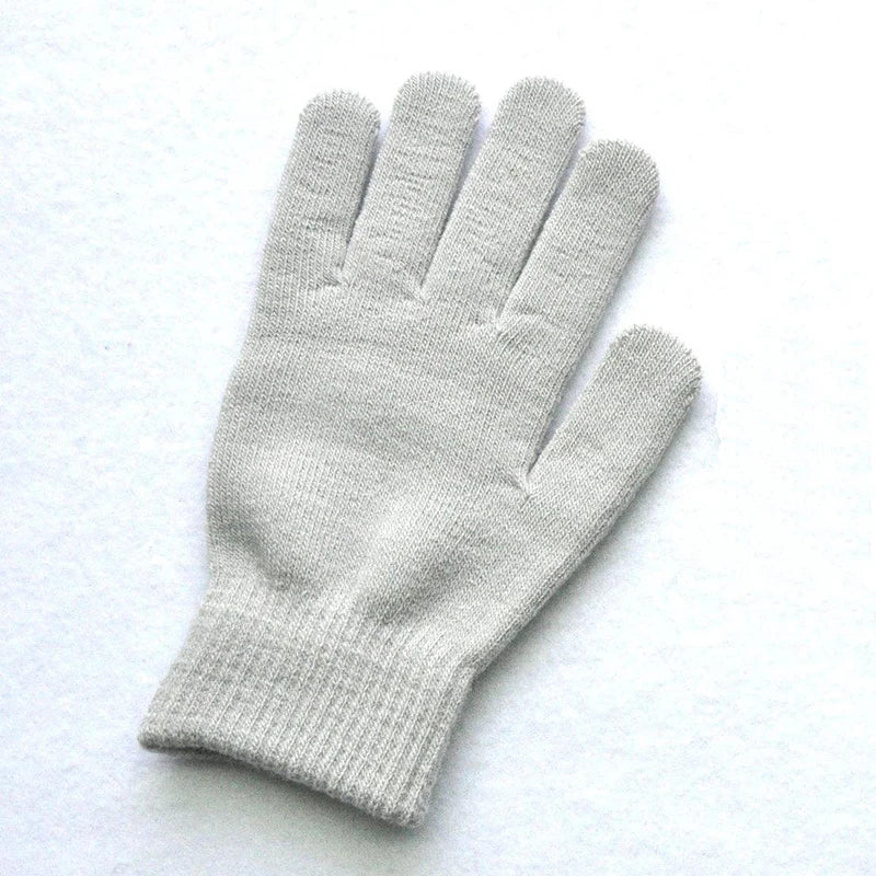 Winter Knitted Plush Gloves Women Men Autumn Thickened Solid Color Full Finger Mittens Hand Warmer Gloves Couple Cycling Gloves - Image 10