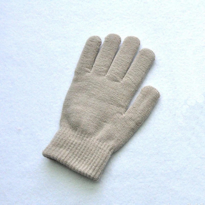 Winter Knitted Plush Gloves Women Men Autumn Thickened Solid Color Full Finger Mittens Hand Warmer Gloves Couple Cycling Gloves - Image 11