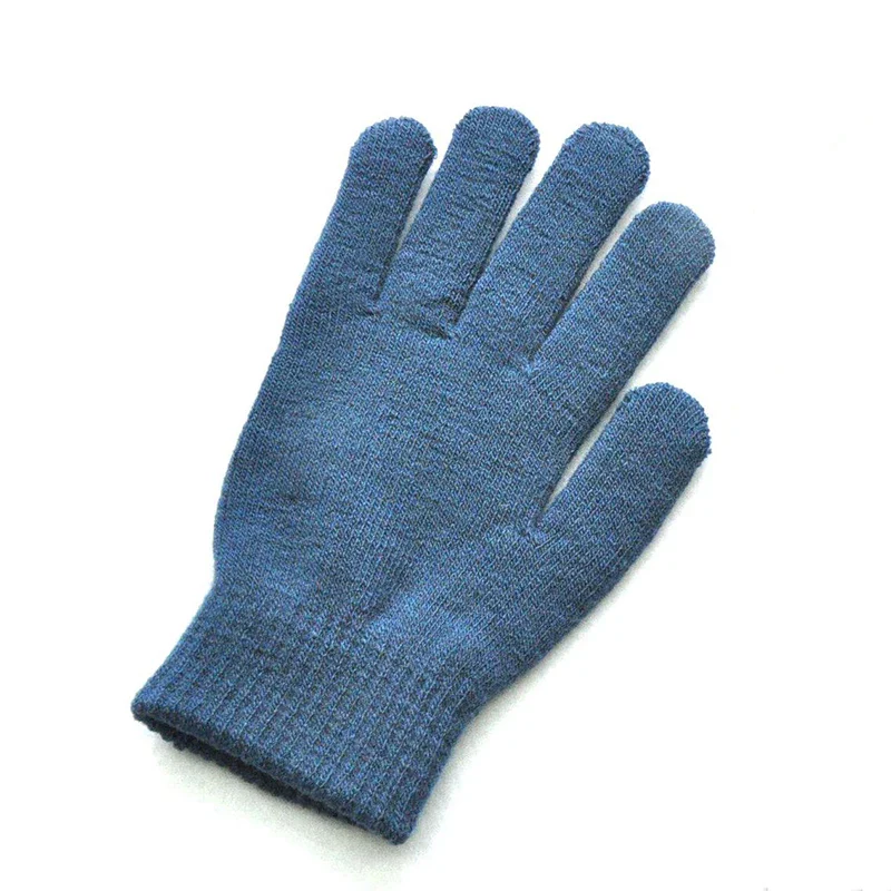 Winter Knitted Plush Gloves Women Men Autumn Thickened Solid Color Full Finger Mittens Hand Warmer Gloves Couple Cycling Gloves - Image 12