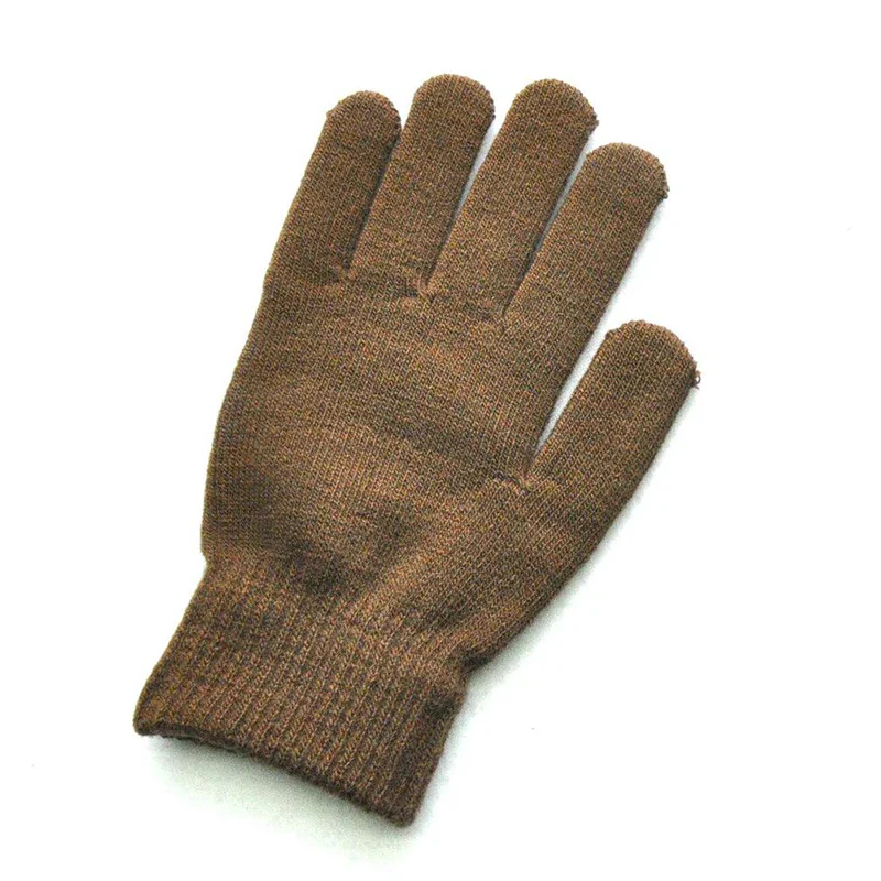 Winter Knitted Plush Gloves Women Men Autumn Thickened Solid Color Full Finger Mittens Hand Warmer Gloves Couple Cycling Gloves - Image 13