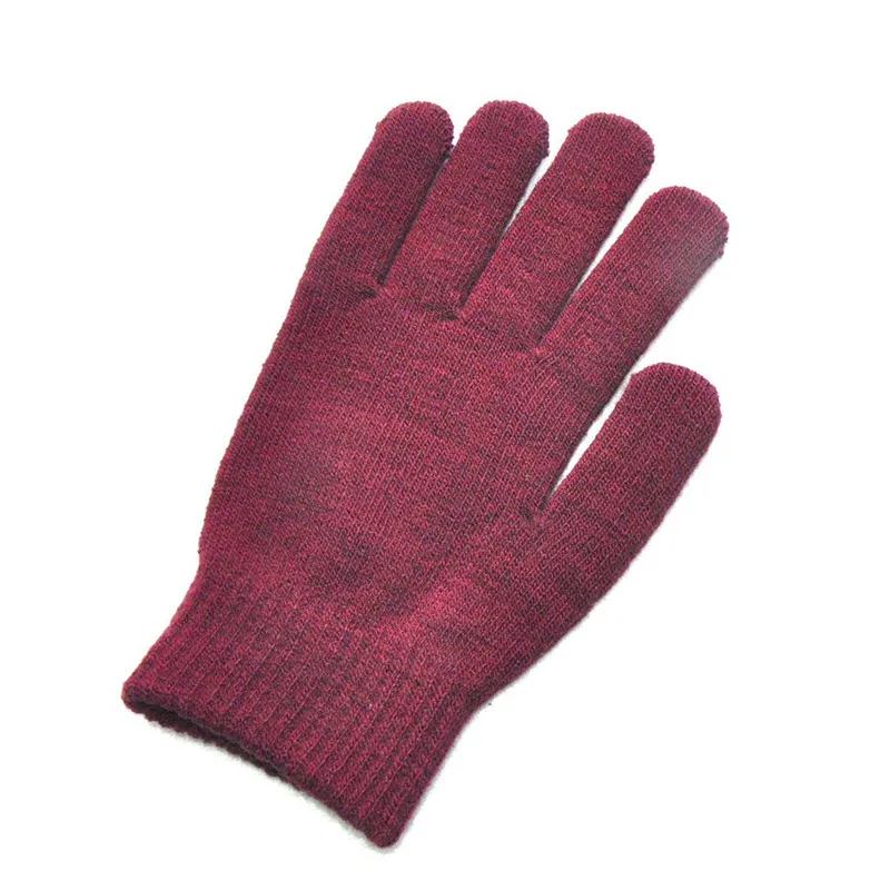 Winter Knitted Plush Gloves Women Men Autumn Thickened Solid Color Full Finger Mittens Hand Warmer Gloves Couple Cycling Gloves - Image 14