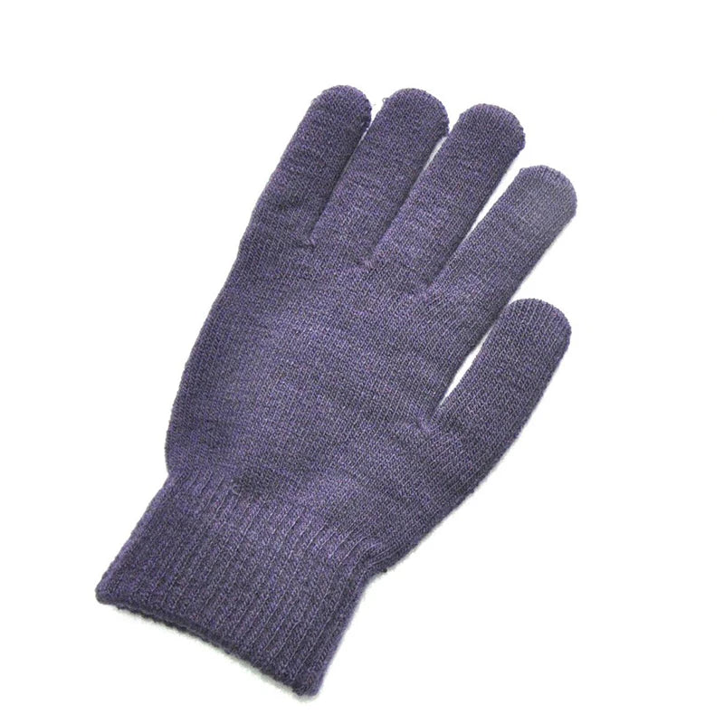 Winter Knitted Plush Gloves Women Men Autumn Thickened Solid Color Full Finger Mittens Hand Warmer Gloves Couple Cycling Gloves - Image 15