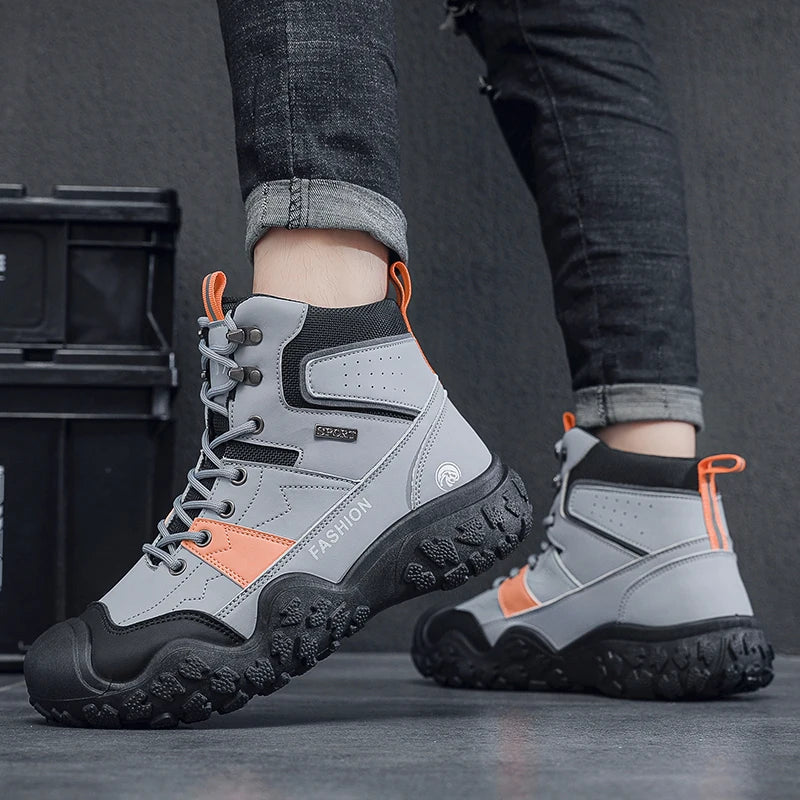 Winter Men's Hiking Shoes Lightweight Anti Slip Mens Boots Outdoor Sneakers Comfortable Climbing Hunting Trekking Camping Shoes - Image 4