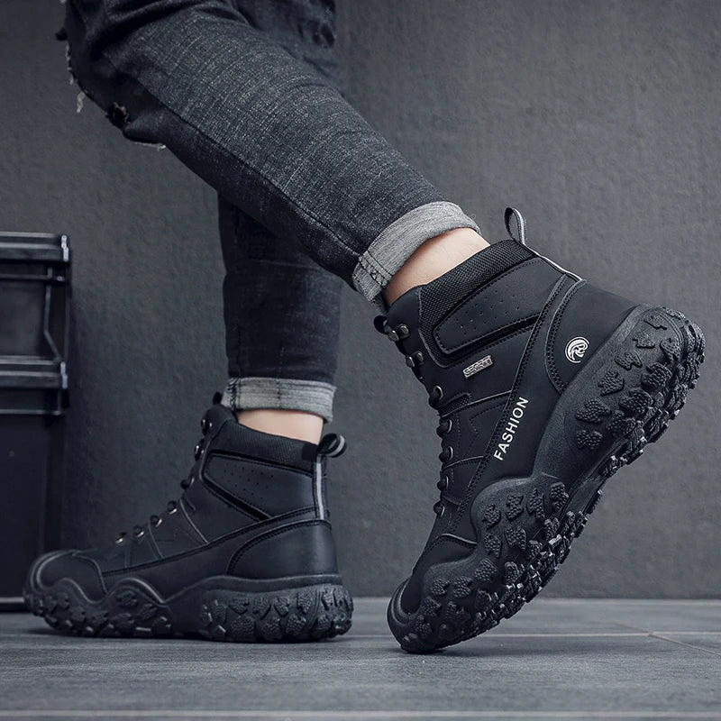 Winter Men's Hiking Shoes Lightweight Anti Slip Mens Boots Outdoor Sneakers Comfortable Climbing Hunting Trekking Camping Shoes - Image 6