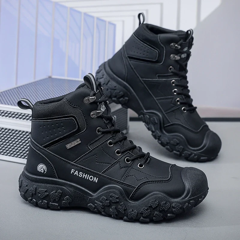 Winter Men's Hiking Shoes Lightweight Anti Slip Mens Boots Outdoor Sneakers Comfortable Climbing Hunting Trekking Camping Shoes - Image 7