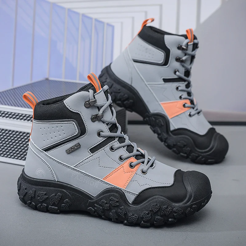 Winter Men's Hiking Shoes Lightweight Anti Slip Mens Boots Outdoor Sneakers Comfortable Climbing Hunting Trekking Camping Shoes - Image 8
