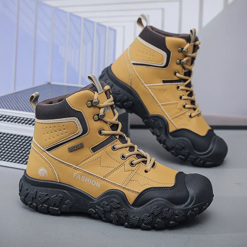 Winter Men's Hiking Shoes Lightweight Anti Slip Mens Boots Outdoor Sneakers Comfortable Climbing Hunting Trekking Camping Shoes - Image 9