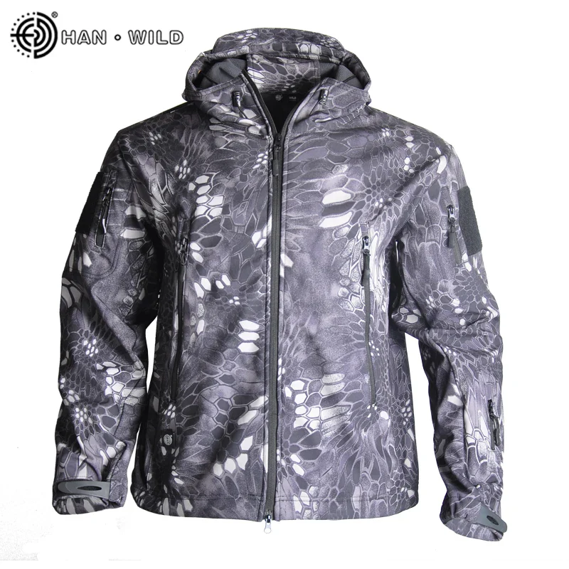 Winter Military Fleece Jacket Men Soft shell Tactical Waterproof US Army Camouflage Coat Airsoft Clothing Multicam Windbreakers - Image 13