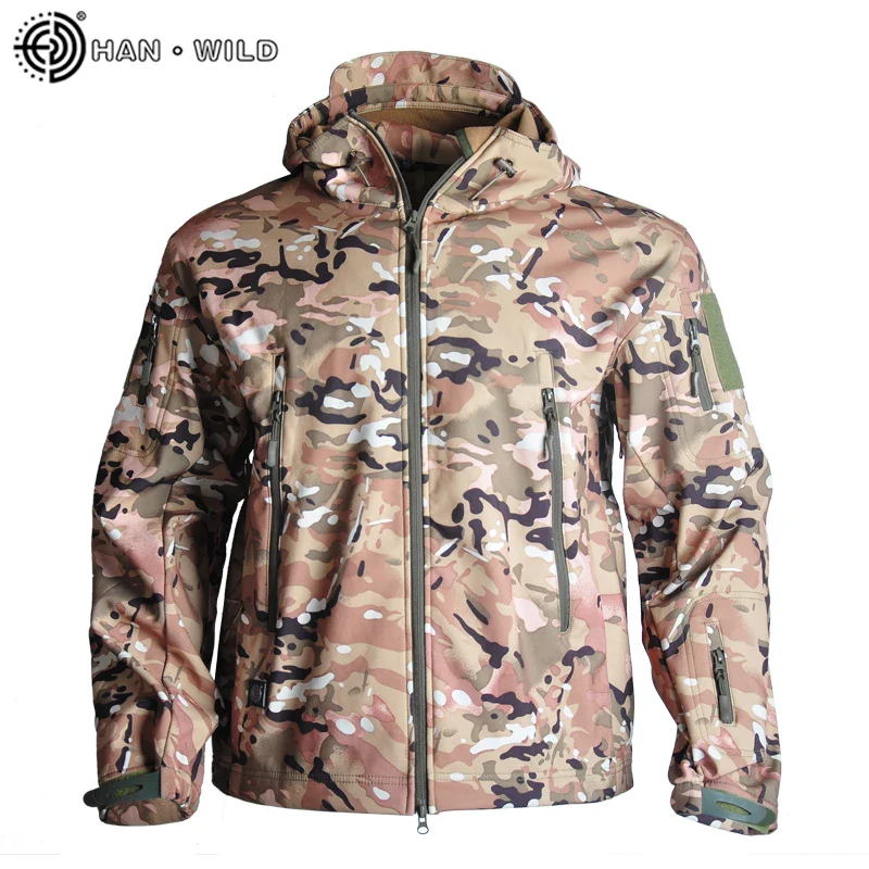 Winter Military Fleece Jacket Men Soft shell Tactical Waterproof US Army Camouflage Coat Airsoft Clothing Multicam Windbreakers - Image 7