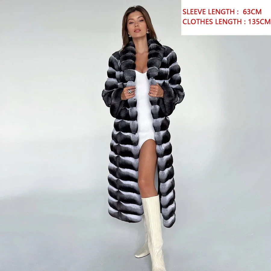 Winter Natural Rex Rabbit Fur Coat Women Short Fur Jackets Chinchilla Fur Best Seller Real Fur Jacket - Image 7