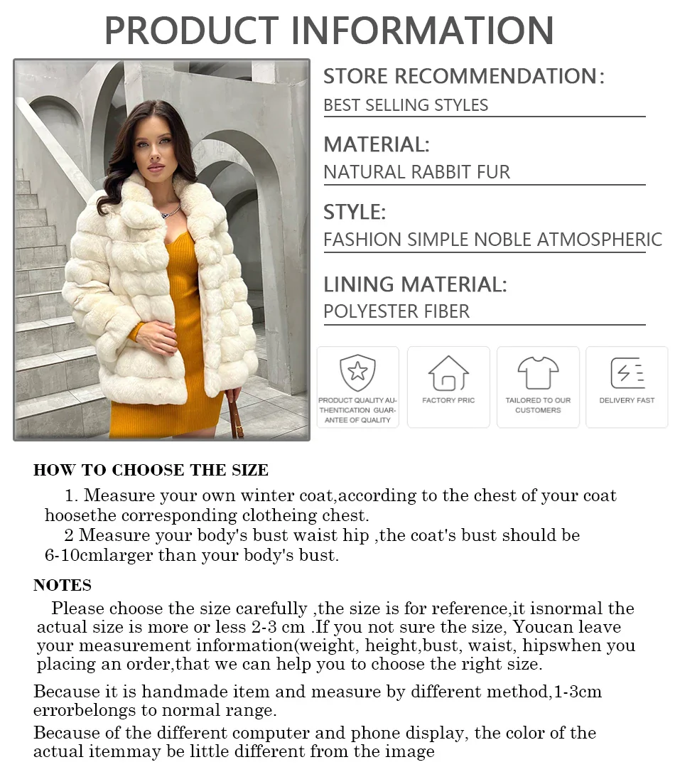 Winter Natural Rex Rabbit Fur Coat Women Short Fur Jackets Chinchilla Fur Best Seller Real Fur Jacket - Image 5