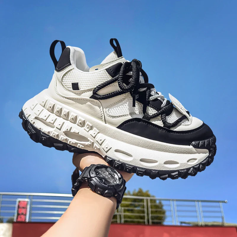 Winter Running Shoes for Men Chunky Sneakers Work Wear Man Athletic Mens Tennis Platform Footwear Trends 2025 Comfort Skateboard - Image 5
