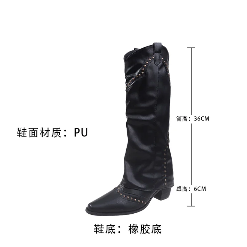Winter Shoes Woman Thigh High Boots Fashion Back Zippers Long Knight Booties Ladies Thick Sole Girl Shoes - Image 3