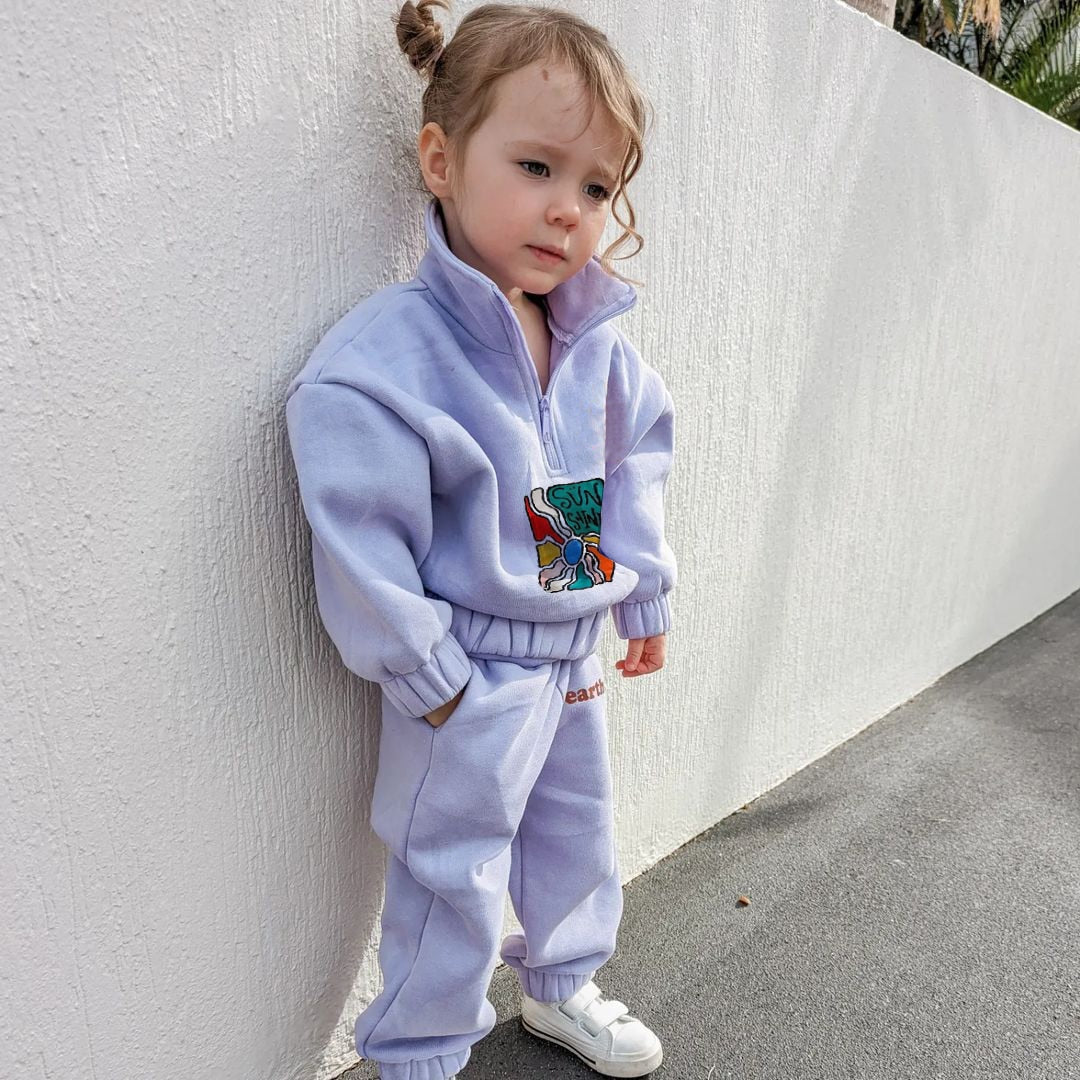 Winter Warm Boys Clothing Sets Thicken Half-Zip Fleece Jacket + Pant Baby Boy Tracksuit Kids Clothes Toddler Girl Clothes Outfit - Image 4