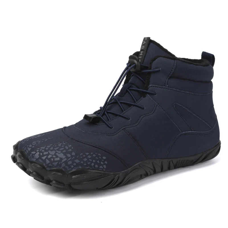 Winter Warm Running Barefoot Shoes Women Men Rubber High Ankle Boots Waterproof Non-Slip Breathable for Trekking Climbing - Image 10