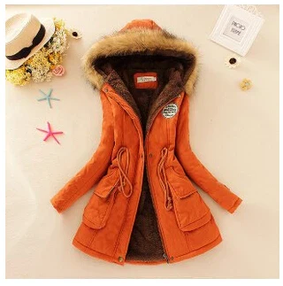 Winter women coat 2019 Women's Parka Casual Outwear Military Hooded fur Coat Down Jackets Winter Coat for Female CC001 - Image 8