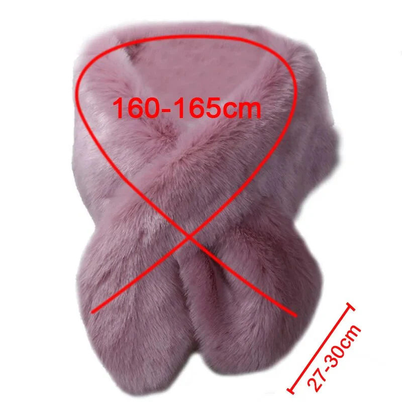 Winter Women Fur Capes Cloak Wedding Faux Fur Bolero Stole Warm Shawl Wraps Bridal Jacket Formal Evening Party Warm Scarf 2022 - Image 4