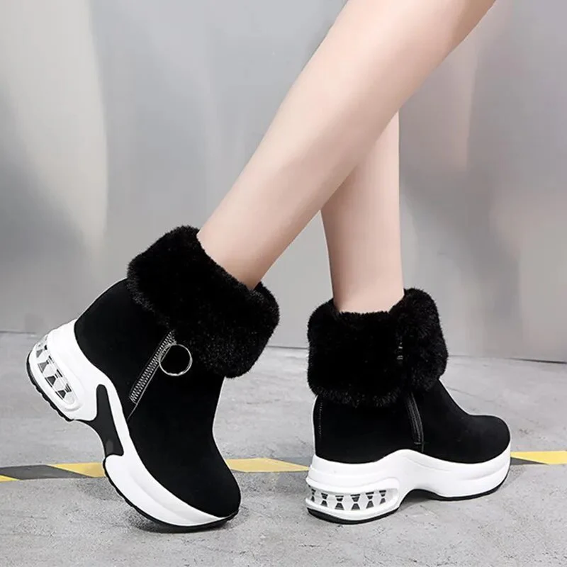 Winter Women Warm Sneakers Platform Snow Boots 2021 Ankle Boots Female Causal Shoes Ankle Boots for Women Ladies Boots - Image 2