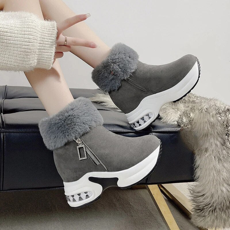 Winter Women Warm Sneakers Platform Snow Boots 2021 Ankle Boots Female Causal Shoes Ankle Boots for Women Ladies Boots - Image 5
