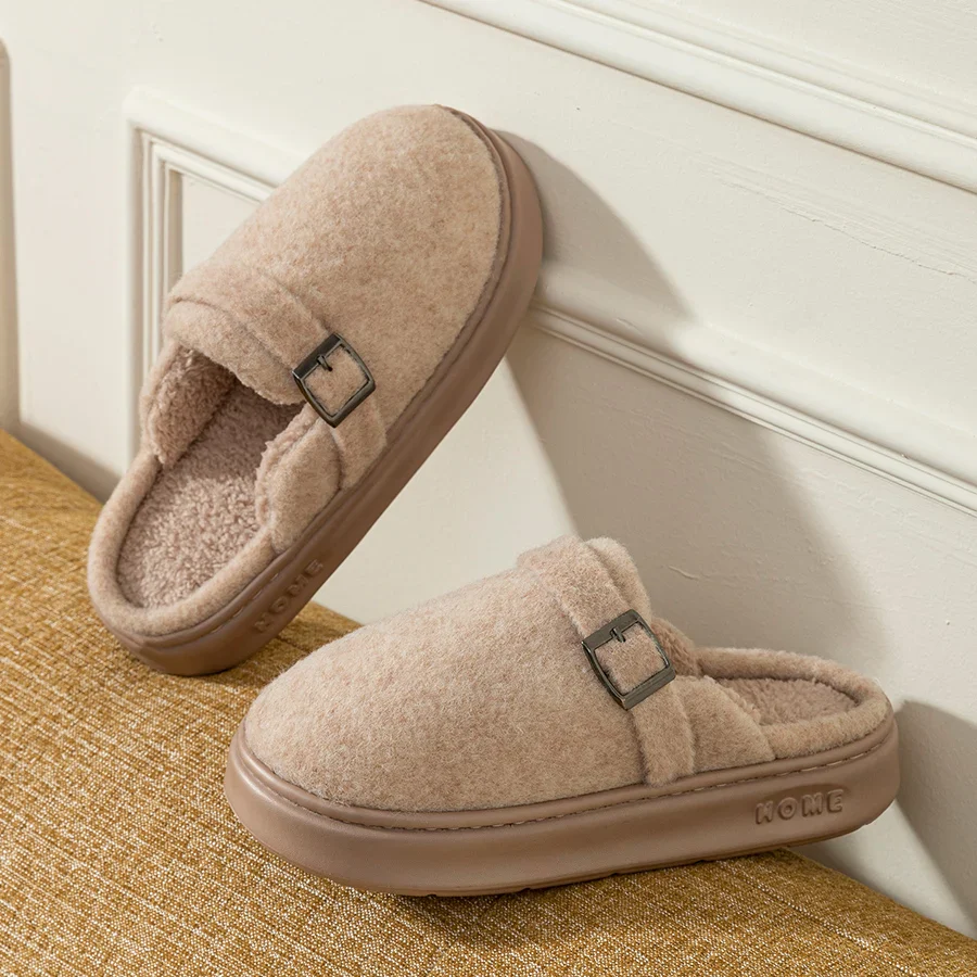 Winter Women's Indoor Slippers Warm Soft Soled Comfortable Outdoor Non Slip Suitable for Couples FashionBedroom Home Shoes - Image 3