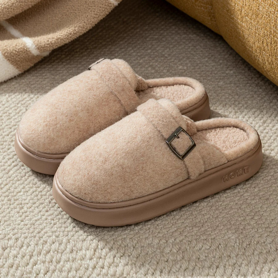 Winter Women's Indoor Slippers Warm Soft Soled Comfortable Outdoor Non Slip Suitable for Couples FashionBedroom Home Shoes - Image 7