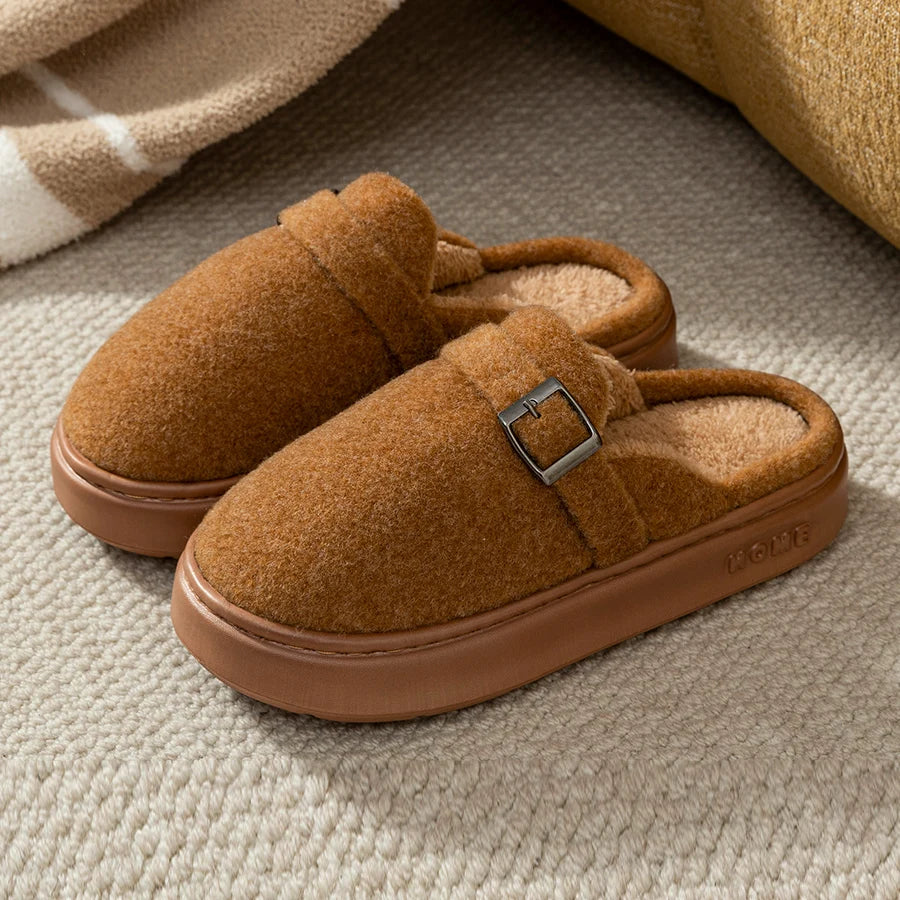 Winter Women's Indoor Slippers Warm Soft Soled Comfortable Outdoor Non Slip Suitable for Couples FashionBedroom Home Shoes - Image 8
