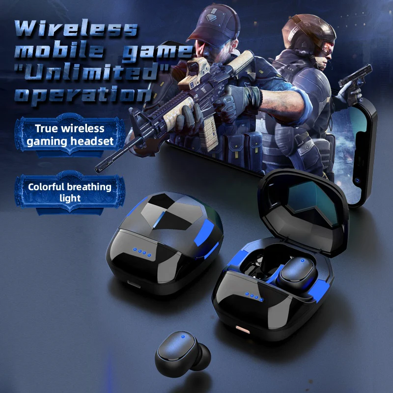 Wireless g6s gaming noise cancelling blue earbuds 2023 new i12 i7s i9000 m10 tws i11 earbud smart watch with f9 earphone earbuds - Image 3