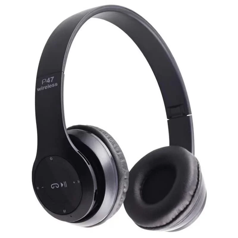 Wireless Headphones Over Ear P47 Super Bass 5.1, Volume Control, Bluetooth, Card Support SD, LED Lights, Compatible with Apple & Android, Built-in Microphone, FM Radio - Image 4