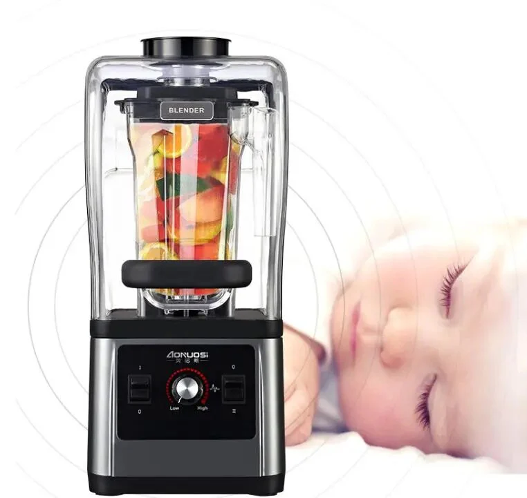 With noise cover commercial big 1.6L 1600W ice blender smoothis machine,ice crusher machine - Image 2