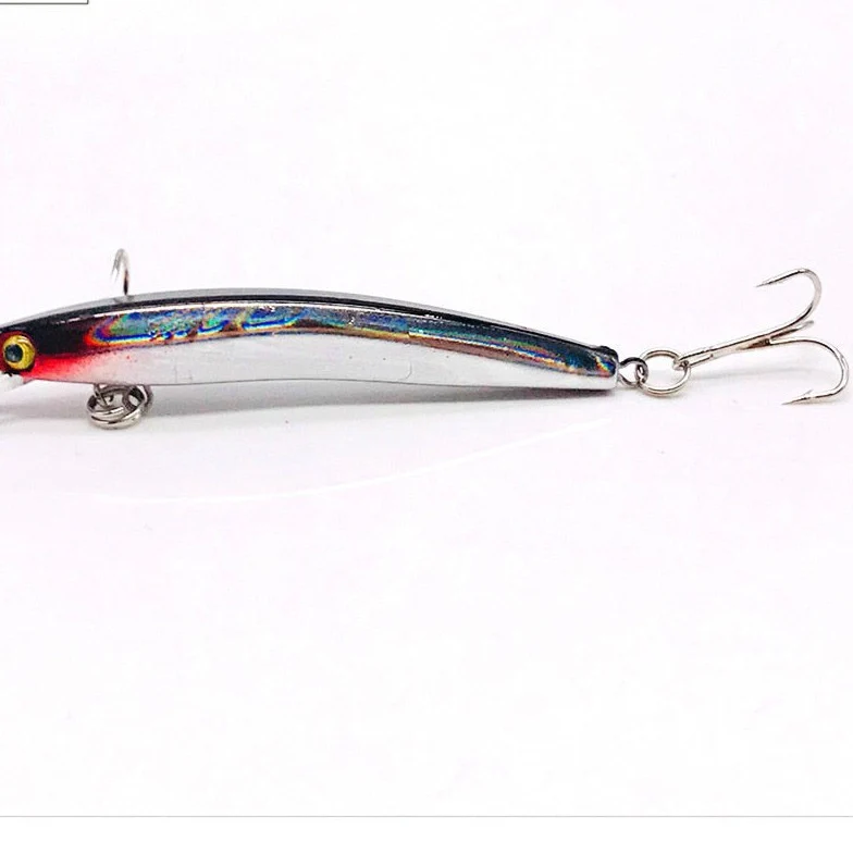 Wobbler Minnow Floating Hard Plastic Artificial Bait For Fishing Lure Tackle Bass 8cm 3d Eyes Topwater 2 Fish Hook Crankbait 1pc - Image 11