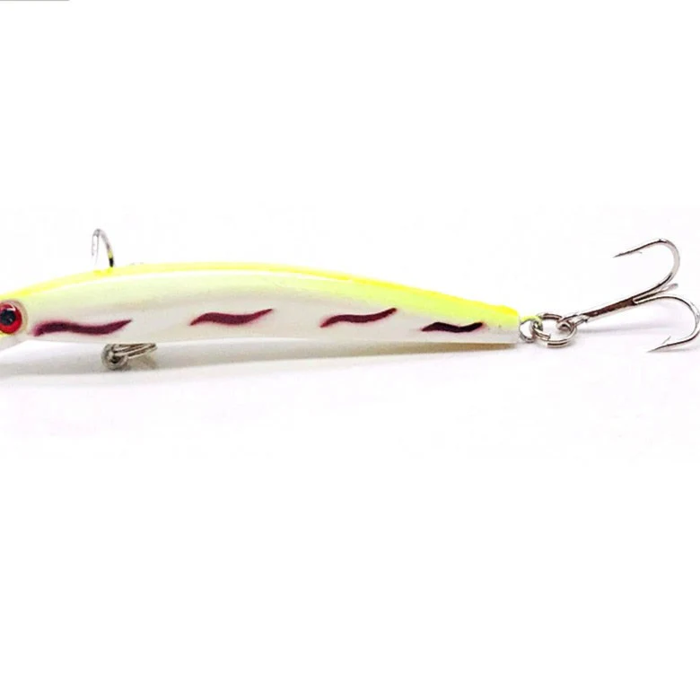 Wobbler Minnow Floating Hard Plastic Artificial Bait For Fishing Lure Tackle Bass 8cm 3d Eyes Topwater 2 Fish Hook Crankbait 1pc - Image 6
