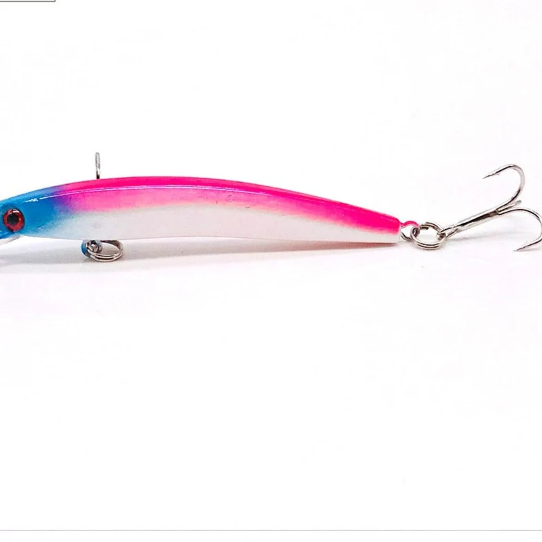 Wobbler Minnow Floating Hard Plastic Artificial Bait For Fishing Lure Tackle Bass 8cm 3d Eyes Topwater 2 Fish Hook Crankbait 1pc - Image 8