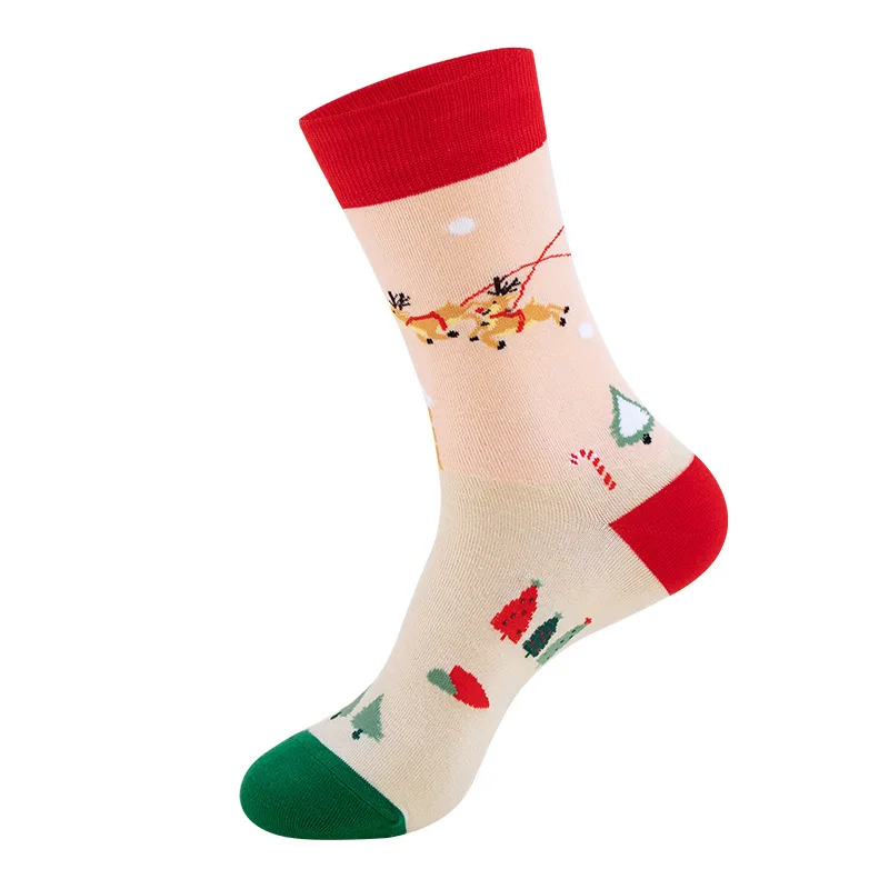 Woman Christmas Socks Funny Xmas Tree Snowflake Gingerbread man Candy Cane Cotton Tube Crew Happy Sock Men New Year Funny Sokken - Image 14