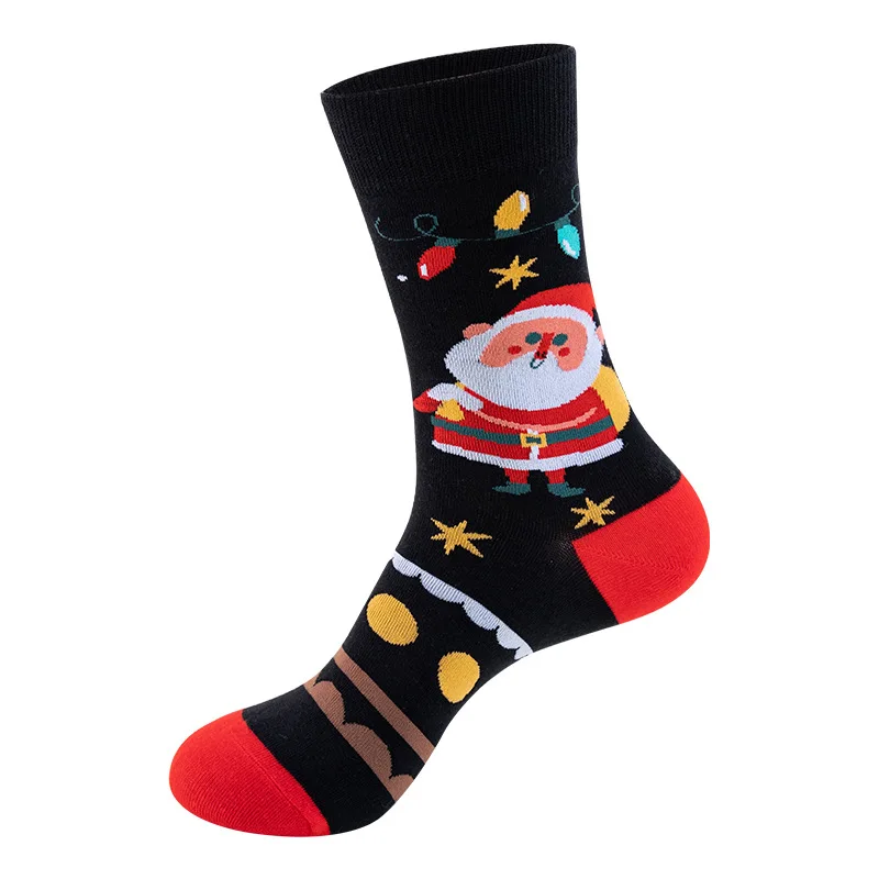 Woman Christmas Socks Funny Xmas Tree Snowflake Gingerbread man Candy Cane Cotton Tube Crew Happy Sock Men New Year Funny Sokken - Image 16