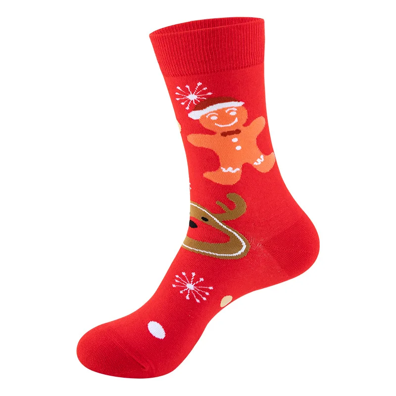 Woman Christmas Socks Funny Xmas Tree Snowflake Gingerbread man Candy Cane Cotton Tube Crew Happy Sock Men New Year Funny Sokken - Image 17