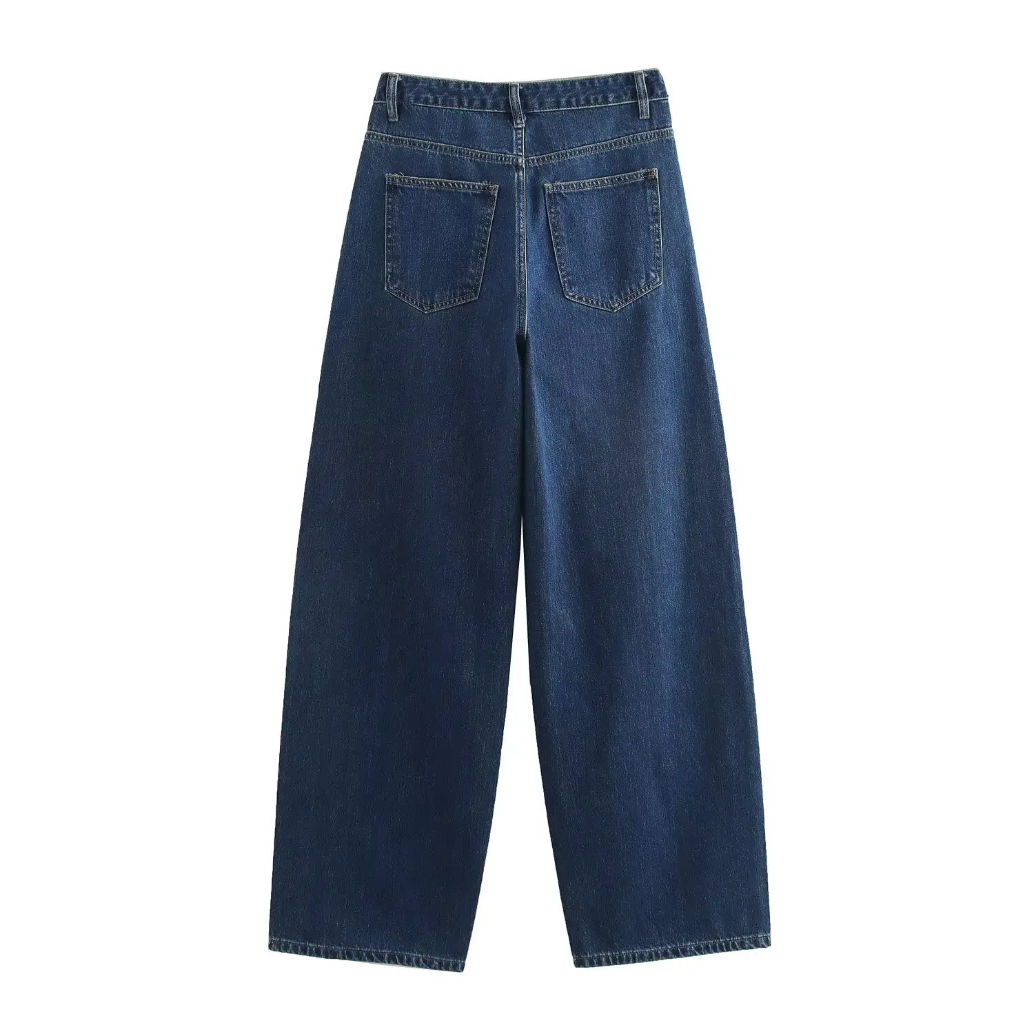 Woman Jeans Pants 2025 Spring High Waist Wide Leg Straight Fit Blue Casual Vintage Versatile Daily Streetwear Denim Jeans - Image 2