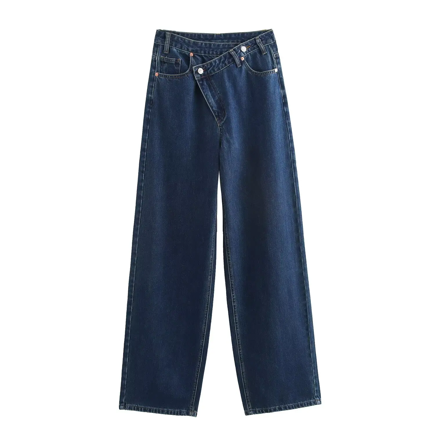 Woman Jeans Pants 2025 Spring High Waist Wide Leg Straight Fit Blue Casual Vintage Versatile Daily Streetwear Denim Jeans - Image 6