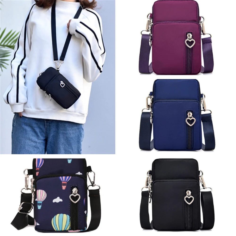 Women's Mini Shoulder Bag Oxford Waterproof Handbag Wrist Pouch Wallet Sports Cell Mobile Phone Bag Crossbody Bags for Girls - Image 32