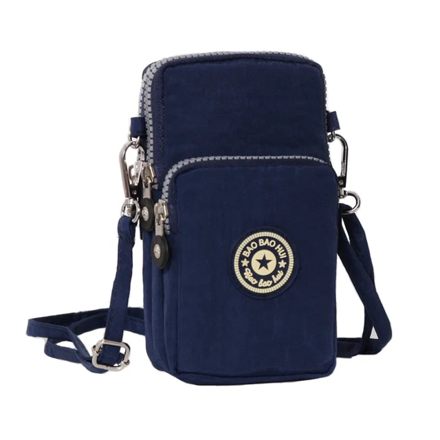 Women's Mini Shoulder Bag Oxford Waterproof Handbag Wrist Pouch Wallet Sports Cell Mobile Phone Bag Crossbody Bags for Girls - Image 7