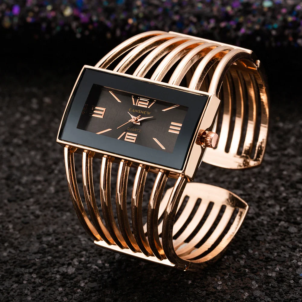 Women'S Watches New Luxury Bangle Steel Bracelet Fashion Rectangle Small Dial Ladies Quartz Wristwatches Clock Hot Montre Femmes
